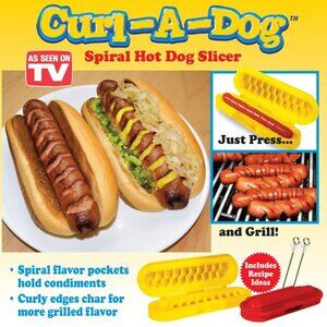 Curl a Dog Hot Dog Slicer  New !